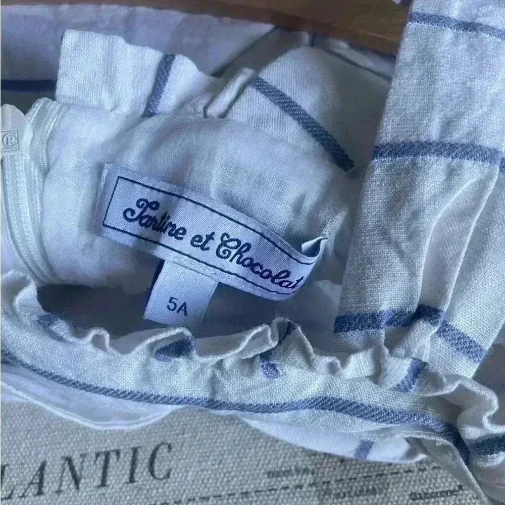 Tartine et Chocolat 5A Linen Sundress - Picture 6 of 12